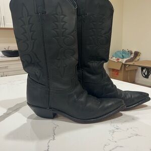Code West Black Leather boot